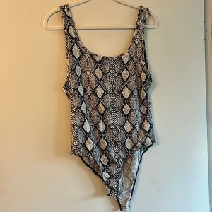 Snakeskin bodysuit